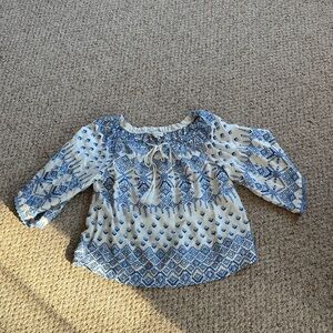 Blue and White Women’s Hale Bob Top